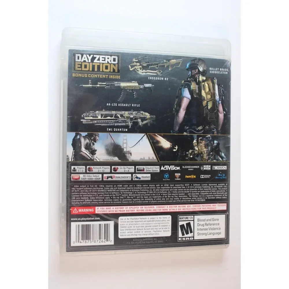 Call of Duty: Advanced Warfare -Day Zero Edition (Sony Playstation 3, PS3)